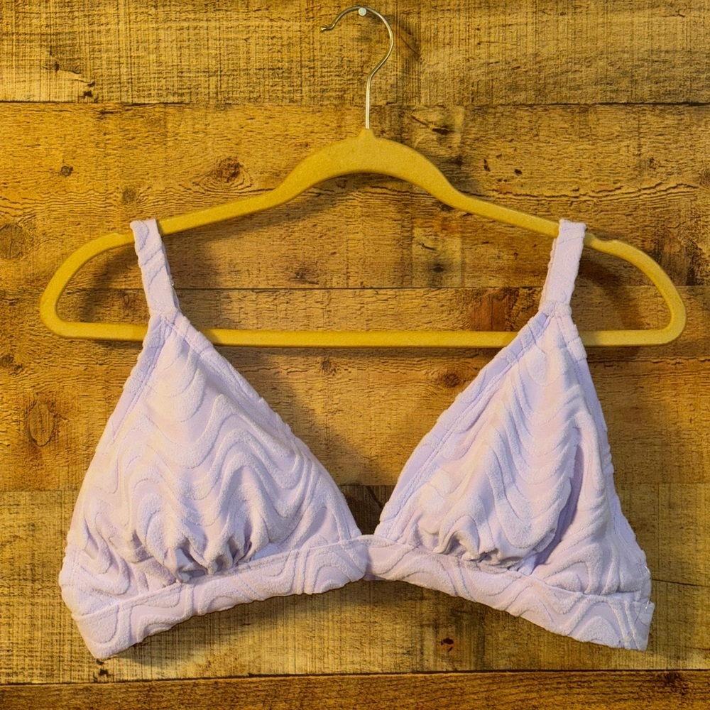 Wild Fable Lilac Terry Cloth Bikini Top